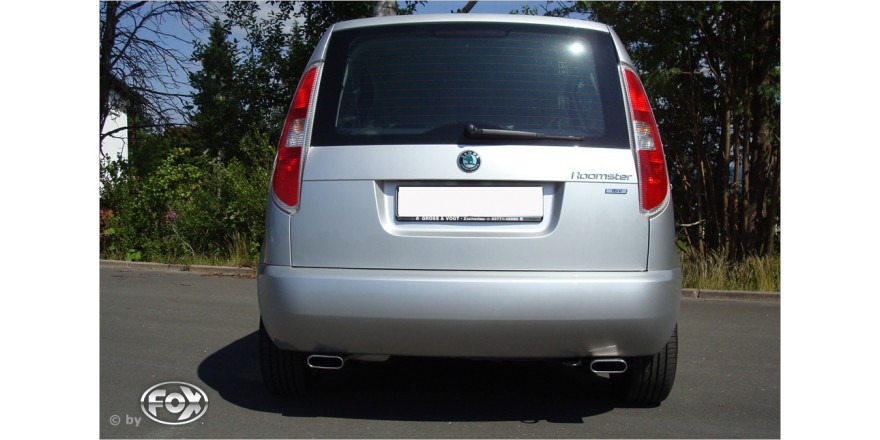 Skoda Roomster 5J Einddemper rechts/links - 130x50 Typ 52 rechts