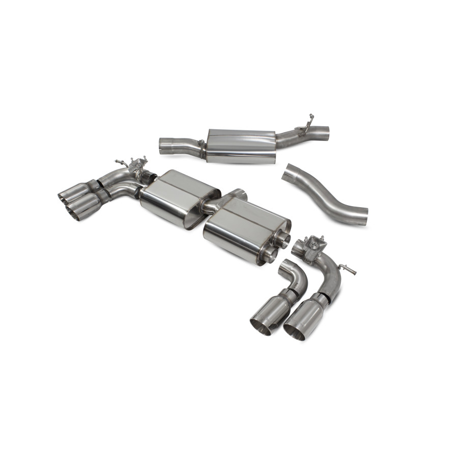 Audi S3 2.0T 8V (3 Door & Sportback) PFL Resonated cat/gpf-back system with valves