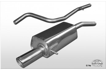 Ford Fiesta V - Diesel Einddemper incl. Verbindingsbuis met Kat