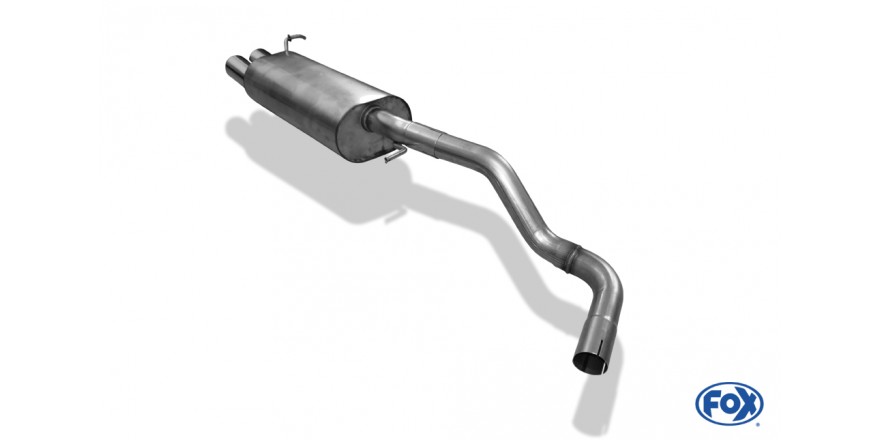 Seat Leon Typ 1M Einddemper - 2x76 Typ 13 FOX