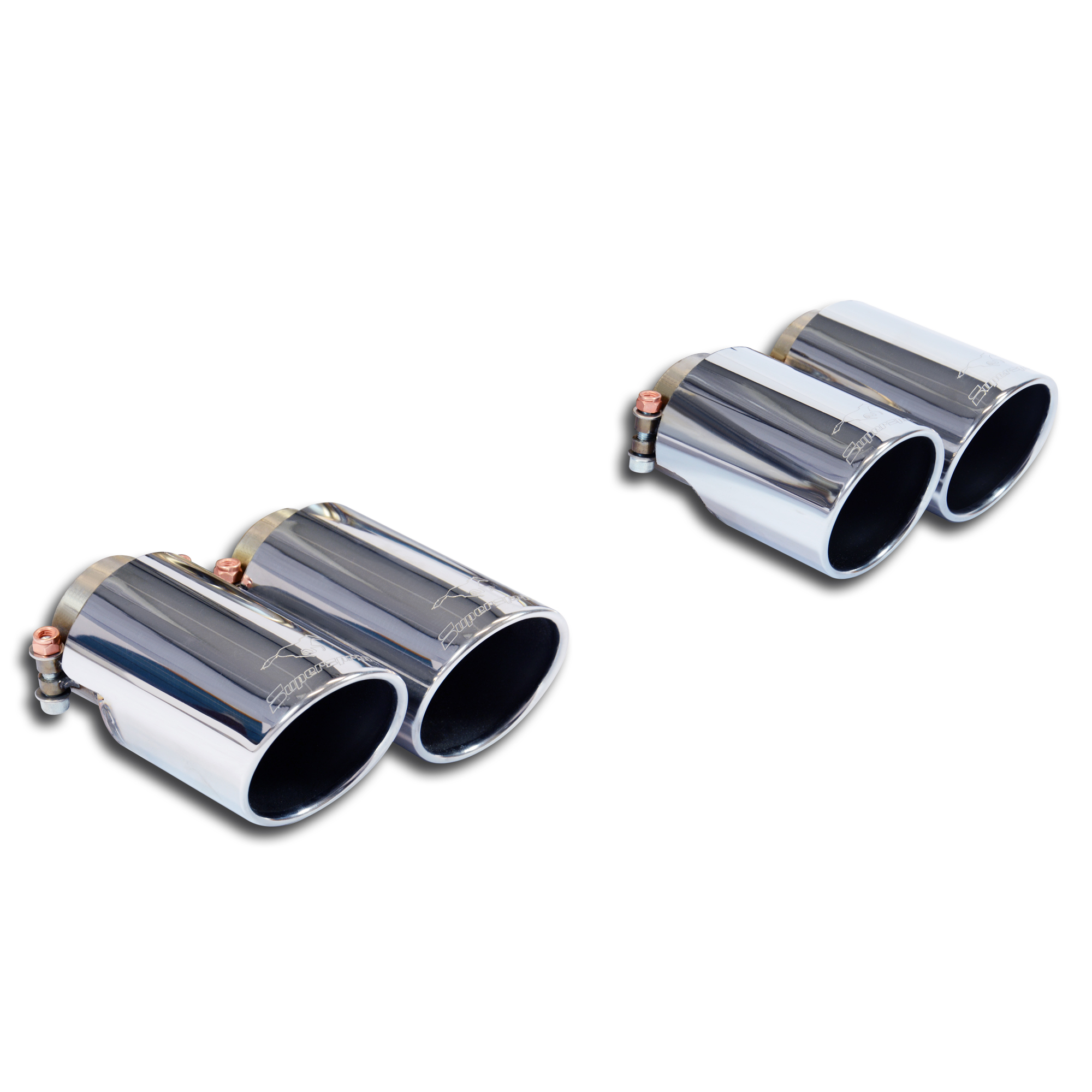 AUDI A4 B9 (Sedan + Avant) 2.0 TFSI (190 - 252 Hp) 2016 Endpipe kit 4 exit OO90 Right + OO90 Left