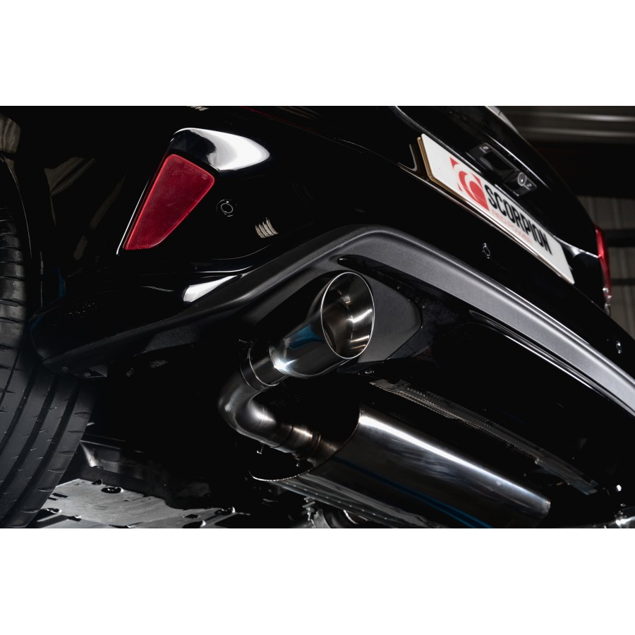 Scorpion uitlaat Ford Focus ST MK4 gepolijst