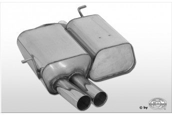 BMW E46 316Ti/ 318Ti/ 325Ti Einddemper - 2x80 Typ 10 FOX