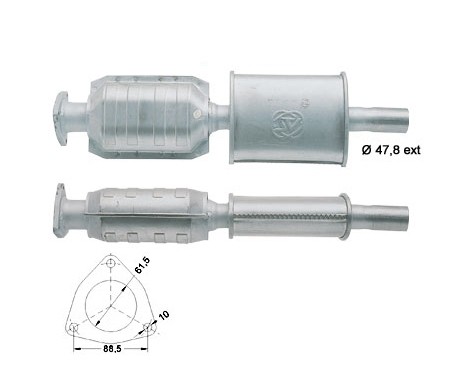 Fiat BRAVO 1.9TD 1910 cc 74 Kw / 101 cv 182A7.000 Magnaflow CAT