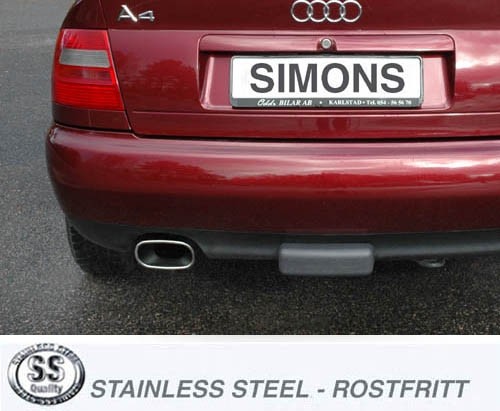 Simons Uitlaatsysteem af kat. Audi A4 B5 1998-2000