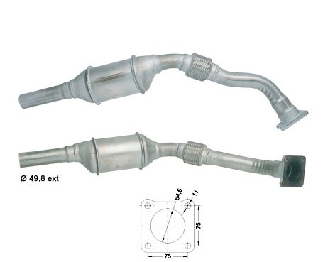 Seat INCA 1.6i 1598 cc 55 Kw / 75 cv 1F Magnaflow CAT Bouwjaar: