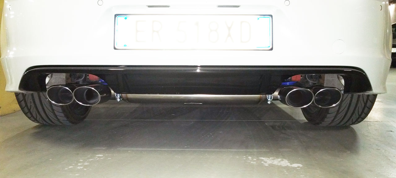 AUDI A3 8V 2.0 TDI (150 Hp) 2012 Endpipe kit 100x75 Right + 100x75 Left