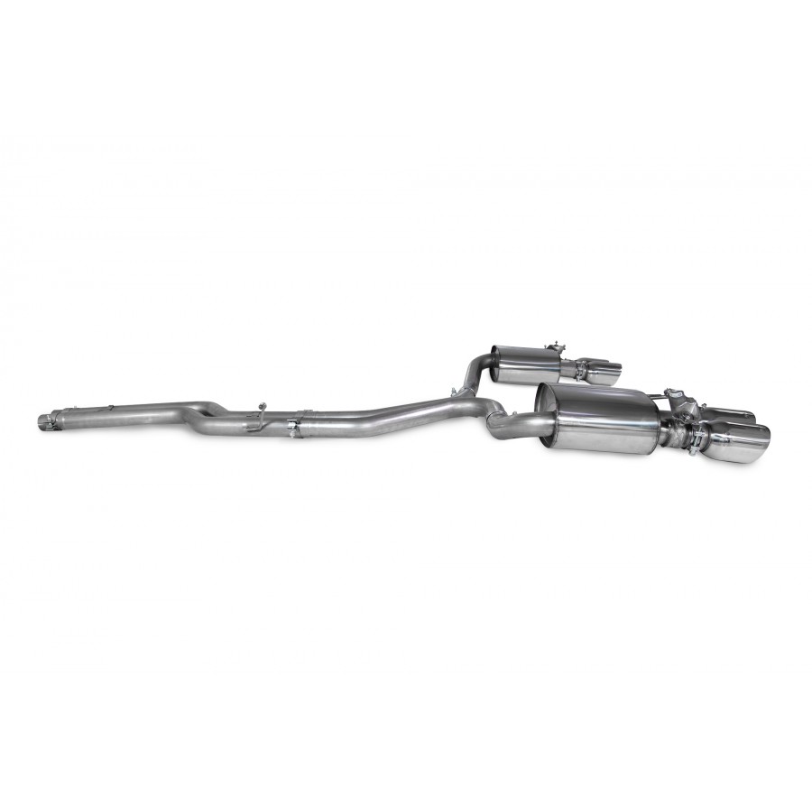 Scorpion uitlaat Audi S4 B9 Quattro Avant, Saloon & Sedan. Non sports diff & non GPF model gepolijst