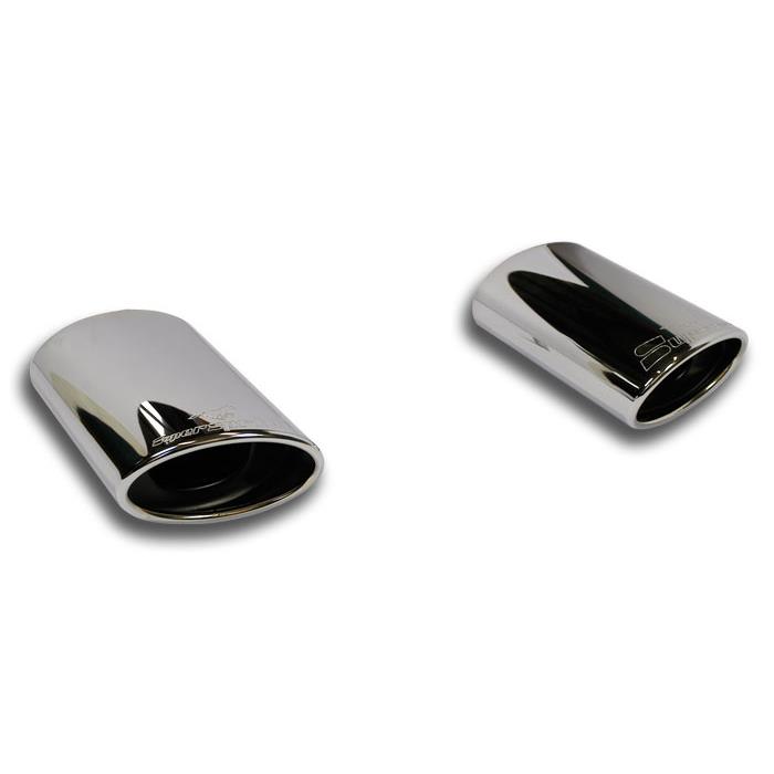 AUDI A3 8V Sedan QUATTRO 2.0 TDI (184 Hp) 2013 Oval endpipe kit Right + Left 145 x 95