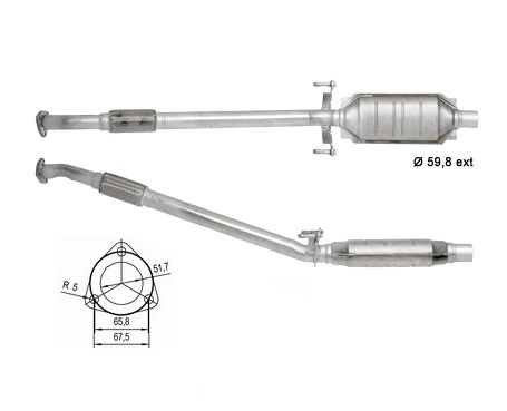 VW LT 28/35 2461 cc 80 Kw / 109 cv ANJ Magnaflow CAT Bouwjaar: 9
