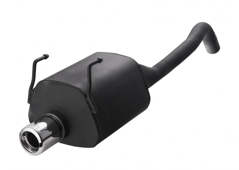 Einddemper Fiat Grande Punto 2005-2013 RVS eindstuk 95x65mm Ovaa