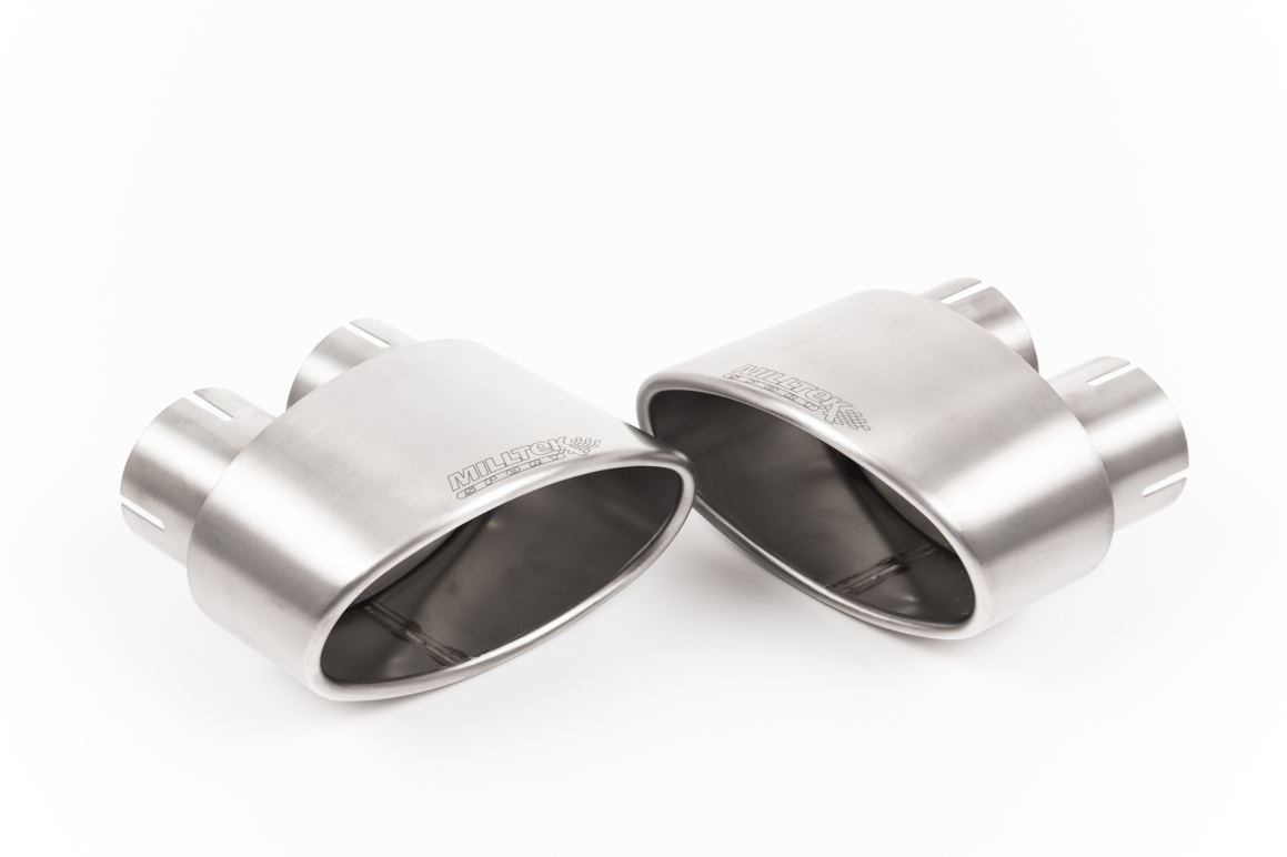 Milltek Audi RS5 B9 Cat Back Resonated EC Approved - met Titanium Oval Trims