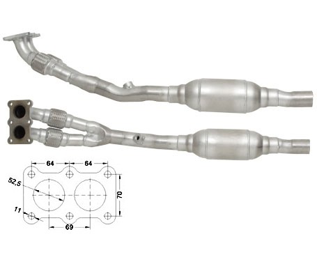 Skoda OCTAVIA 1.8i 20V 1781 cc 92 Kw / 125 cv AGN Magnaflow CAT