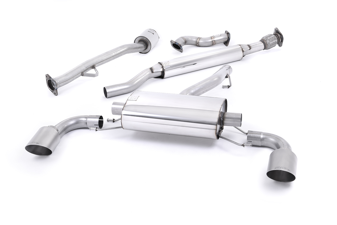 Subaru BRZ 2.0 PRIMARY CAT-BACK Resonated (stiller) Brushed Titanium Tips