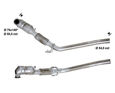 VW GOLF V 2.0TDi 1968 cc 100 Kw / 136 cv AZV Magnaflow CAT Bouwj