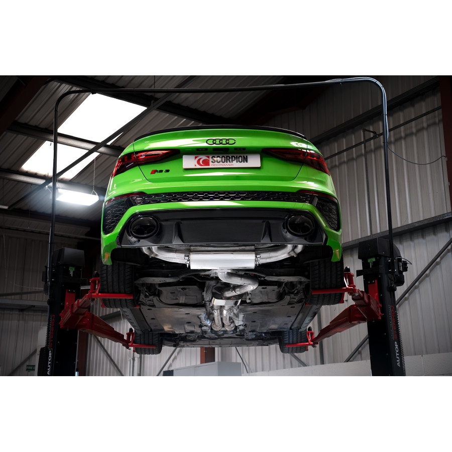 Audi RS3 8Y Saloon / Sedan 21 - Current ROW Non-GPF Model Non-Resonated Cat/GPF-back system without valves
