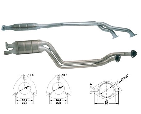 BMW 525i 24V 2494 cc 141 Kw / 192 cv M50 E34 Magnaflow CAT Bouwj