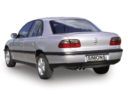 Simons Uitlaatsysteem af kat. Opel Omega B 1994-1999