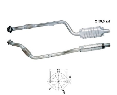 Mercedes C250TD 2495 cc 110 Kw / 150 cv 605.960 W202 Magnaflow C