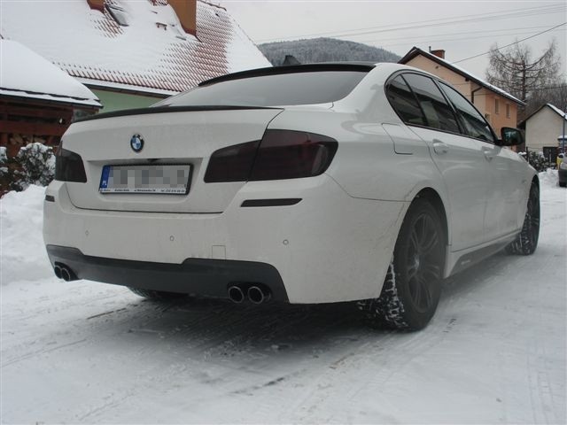 Einddemper duplex BMW 5-serie F10 RVS eindstuk 2x70mm Rond