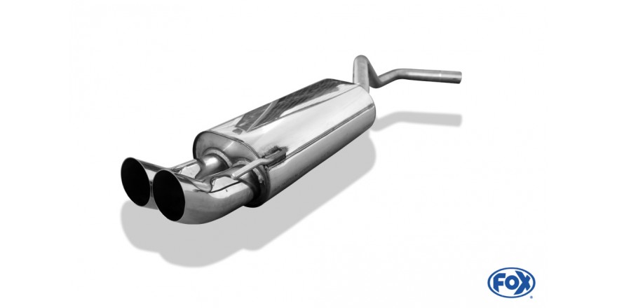 VW Polo 6N Einddemper double-flow - 2x76 Typ 18 FOX