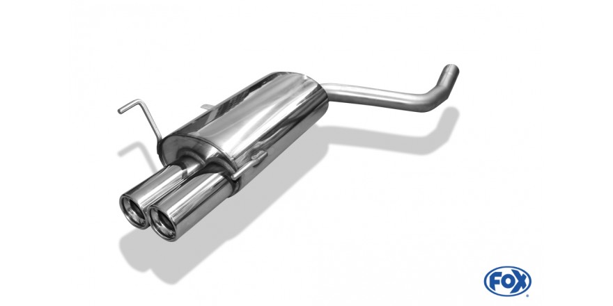 Mercedes CLK Typ 208 Einddemper - 2x80 Typ 13 FOX